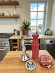 3'lü Set 22 Numara İçli Köfte ve Sucuk Hunisi Alüminyum + Tokmak