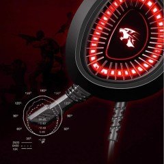 BUFFER® Kablolu Tek Jak Girişli Gamer 7.1 Oyuncu Mikrofonlu Işıklı Kulaküstü Oyun Kulaklığı