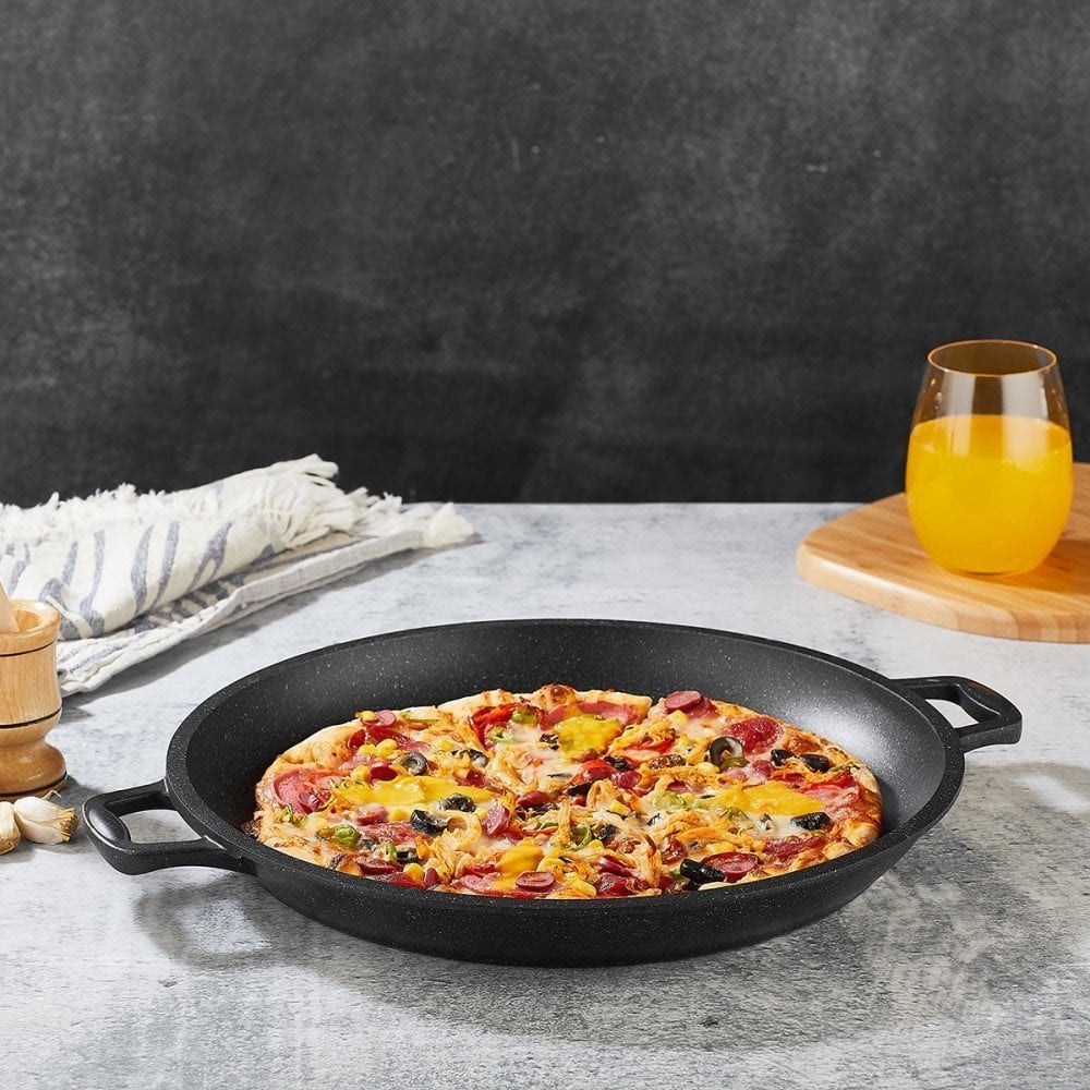 Granit Döküm Tava 36 cm (Bazlama Gözleme Kavurma Tavası)