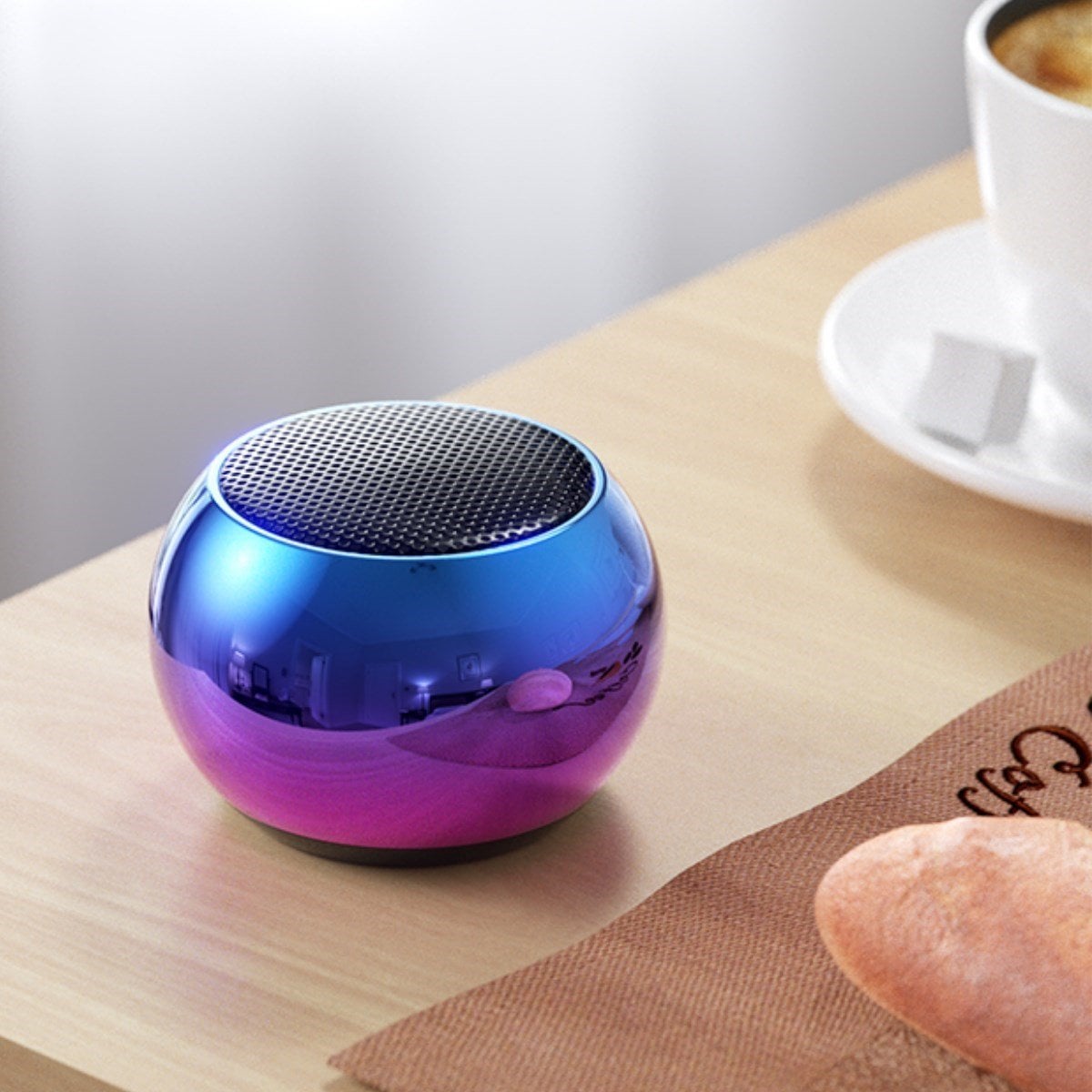 BUFFER® Portatif Taşınabilir Bass Ses Topu Bombası Mini Kablosuz Wireless Bluetooth Hoparlör Speaker