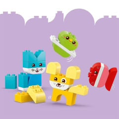 10477 Lego Duplo 3'ü1 Arada Yaratıcı Sevimli Hayvanlar 24 parça +1,5 yaş