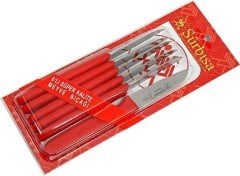 Sürbisa 61007 6'LI Meyve Bıçağı 7 cm - Siyah