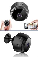 BUFFER® A9 Mini Döner Başlıklı Wifi Kablosuz İnteraktif Gece Görüşlü 1080 P Full HD Mikro WİFİ Güven