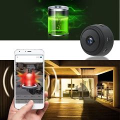 BUFFER® A9 Mini Döner Başlıklı Wifi Kablosuz İnteraktif Gece Görüşlü 1080 P Full HD Mikro WİFİ Güven