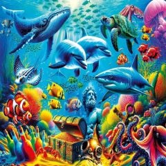 20825 PUZZLE 1000 Treasure Under the Sea