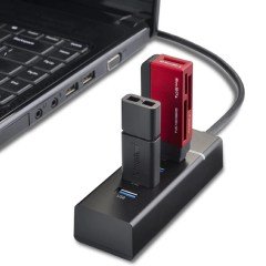 BUFFER® Çok Amaçlı 4 Port Girişli Güçlü Usb 3.0 Port Çoklayıcı Çoğaltıcı Adaptör Switch Splitter Hub