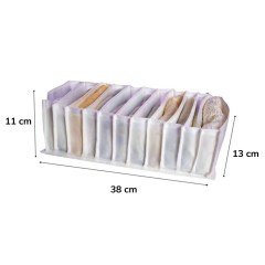 BUFFER® Tela Kumaş Bölmeli Pratik Ev Dolap Düzenleme Çekmece İçi  Düzenleyici  Akordiyon Organizer