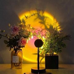 180° Derece Ayarlanabilir Usb li Gün Işığı Great Picture Sunset Gün Batımı Efekti Gece Lambası