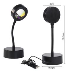 180° Derece Ayarlanabilir Usb li Gün Işığı Great Picture Sunset Gün Batımı Efekti Gece Lambası