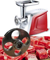 Vardı No 22 / 25 mm Kuşbaşı Et Doğrama Kıyma Makinesi Aynası 4 Delikli Elek