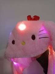 Hello Kitty Peluş Şapka Işıklı Kulakları Oynar