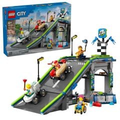 60460 Lego City Senin Kuralların: Yarış Arabası Rampa Parçası 436 parça +6 yaş