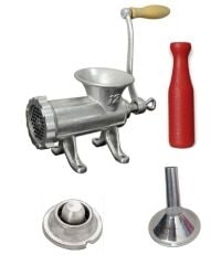 Kollu 12 Numara Kıyma Makinesi 4'lü Set Döküm İçli Köfte Sucuk Yapma