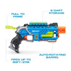 4860 X Shot Sünger Atan Dino Attack Striker Silah -Sunman