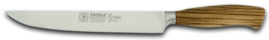 Sürbisa 61301 Zeytin Saplı Dövme Mutfak Bıçağı Alman Çelik:21cm Toplam:34cm