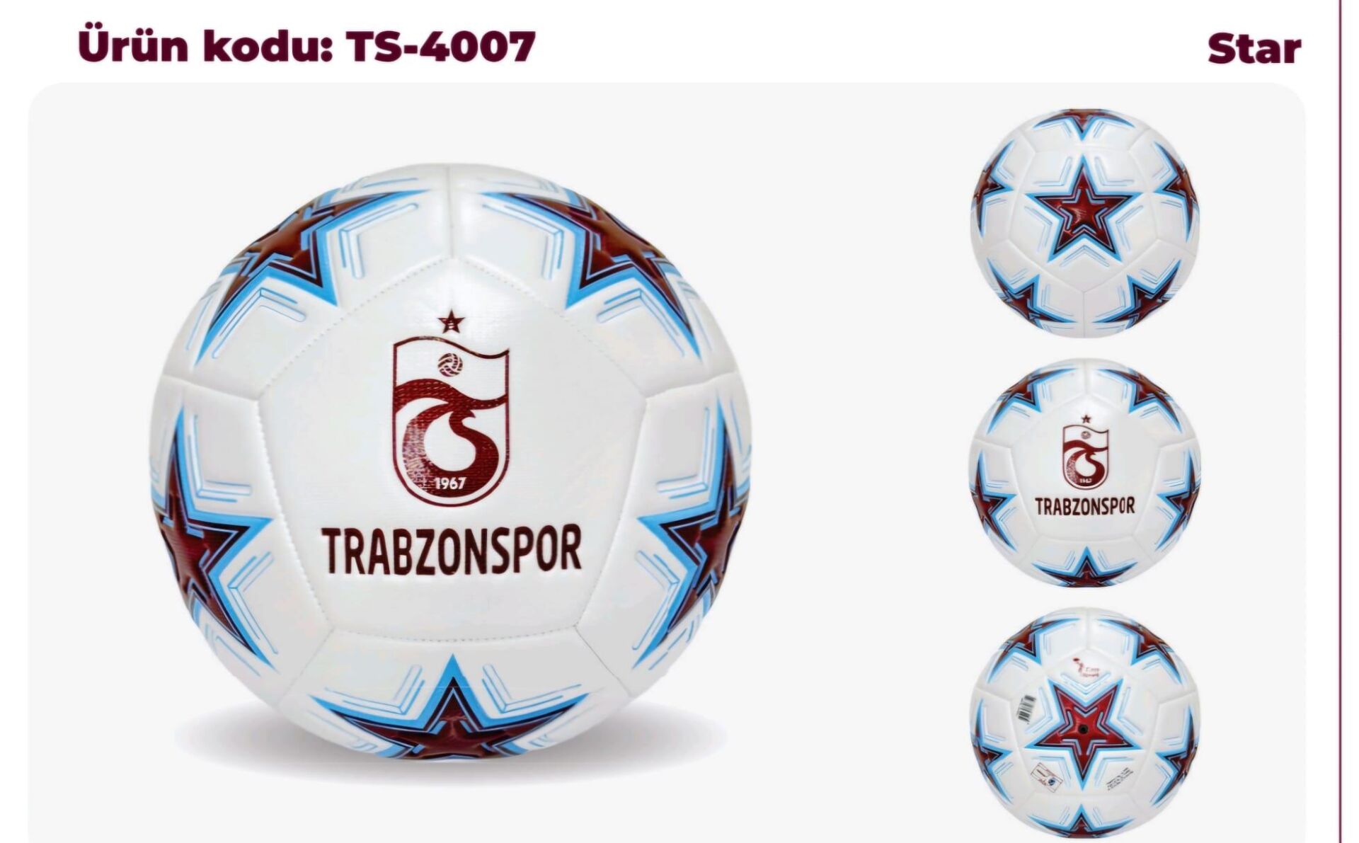 TS-4007 TRABZONSPOR FUTBOL TOPU-CNT
