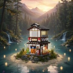 C66019W CADA JAPON SOKAK MANZARASI 1195 PARÇA BLOCK OYUNCAK