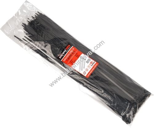 Bulmax 7.6*370 Sıyah Cırt Kelepçe Bmx-4996 (5 Adet Gönderilir)