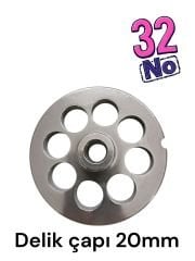 Doğan Çiftel No 32 / 20 mm Süzgeç Kıyma Makinesi Kuşbaşı Aynası