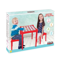 03 493 STORY İKİ TABURELİ MASA (PEMBE)