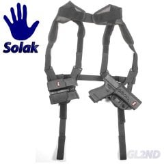 Fobus Glock Kılıf Seti 3lü Sol El, (Koltuk Altı, Şarjörlük ve GL2-ND-RT-LEFT Tabanca Kılıfı)