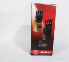 Sürbisa 61500 E Mutfak Bıçak Seti 10lu Ahşap Standlı