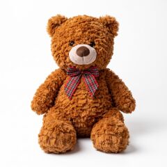 PL50243 50 CM AYI EKOSE KURDELALI PELUŞ OYUNCAK