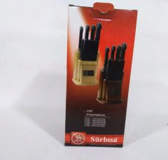 Sürmene Sürbisa 61500 Naturel Mutfak Bıçak Seti 10lu