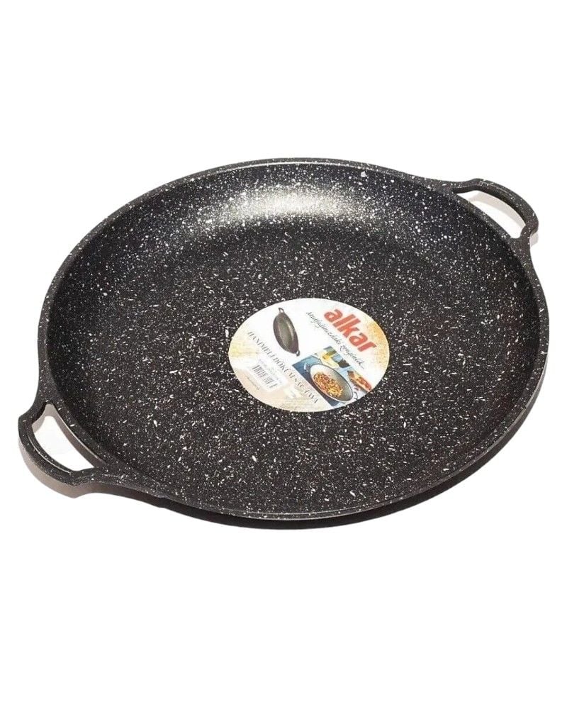 Alkar Granit Döküm Tava 36 cm (Bazlama Gözleme Kavurma Tavası)