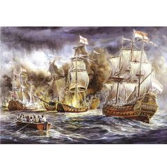4549 Art Puzzle Savaş Gemileri Savaşı - Batarya Savaşları 1500 parça Puzzle / +15 yaş