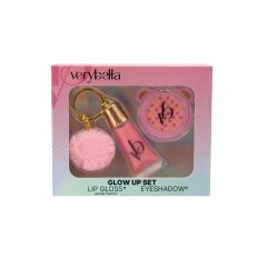 VRB27000 Very Bella - Parıltı Seti (lip gloss+far+ponpon anahtarlık)