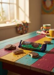 McVitie's Şeker İlavesiz Bisküvi Bitter Çikolata Kaplı Şekersiz Tam Buğday Bisküvi 150 Gr