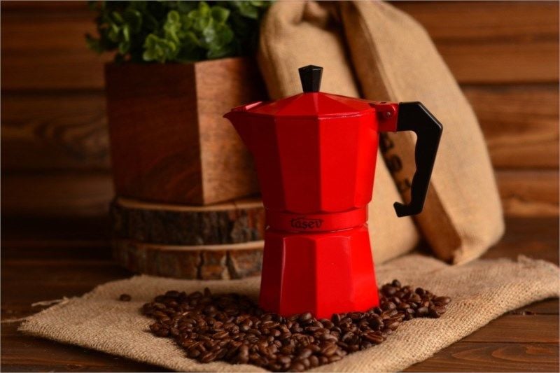 Bambum Picollo Moka Pot 6 Fincan Mavi