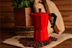 Bambum Picollo Moka Pot 6 Fincan Mavi