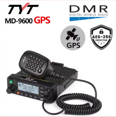 TYT MD-9600 GPS 50KM UHF/VHF DMR Dijital Telsiz Çift Zaman Yuvası Şifreleme Fonksiyonu İle Mobil Walkie-Talkie