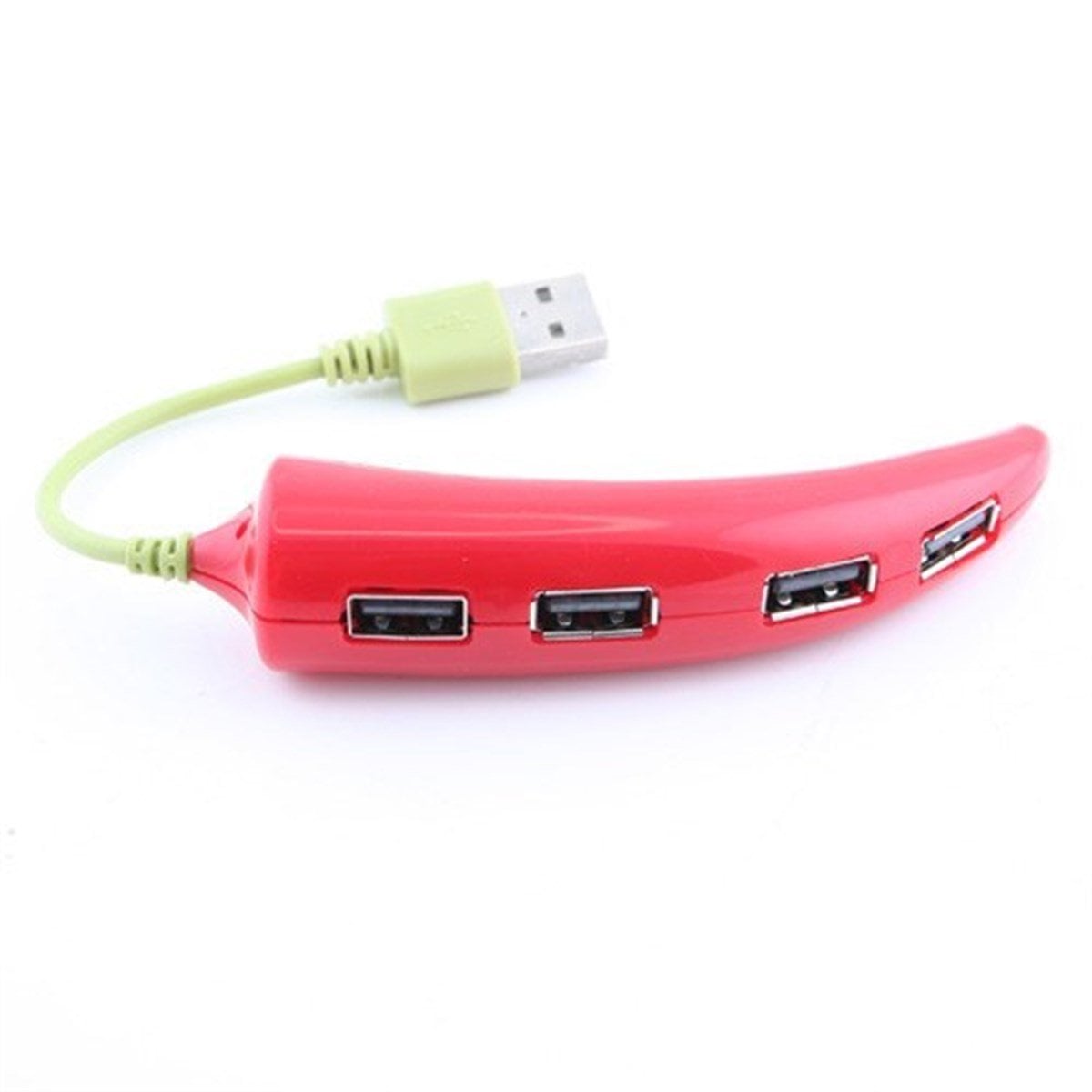 BUFFER® Usb Çoklayıcı Kırmızı Biber Şeklinde Dekoratif Usb Çoğaltıcı