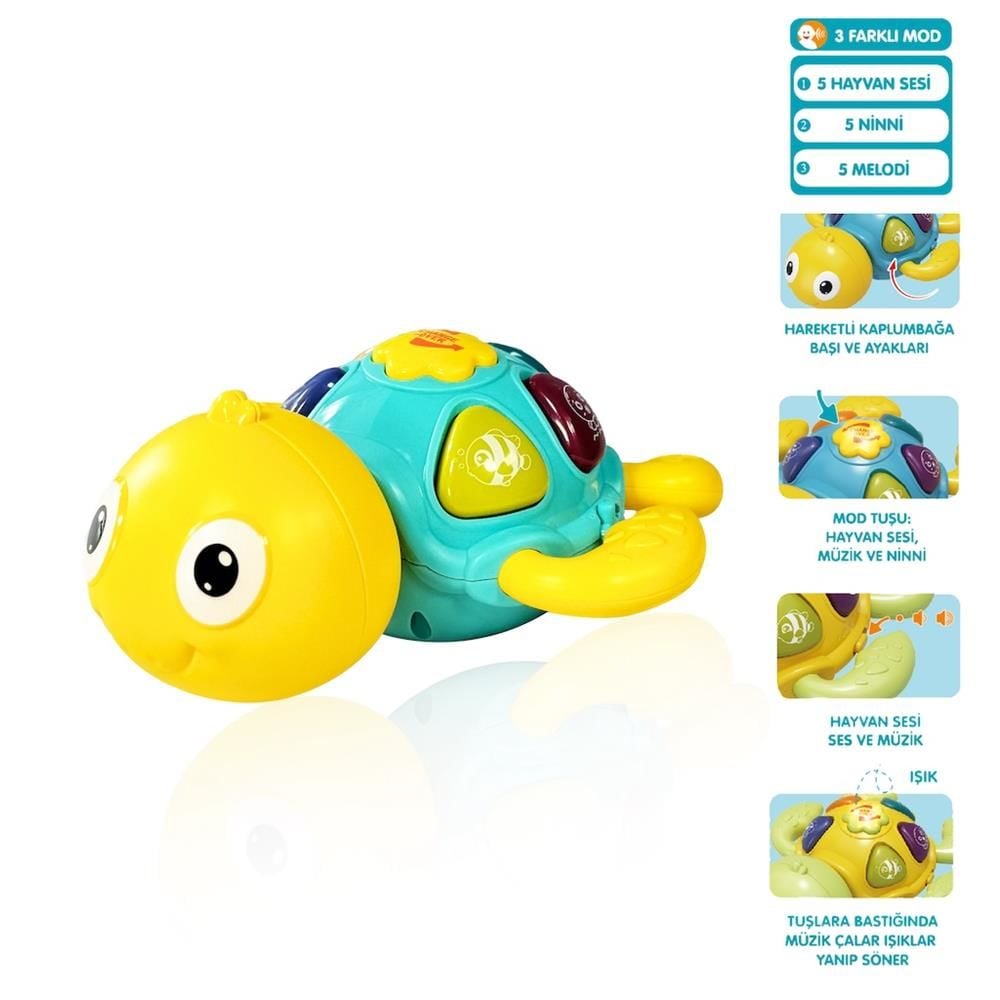 JLG-855-100A IŞIKLI VE MÜZİKLİ KAPLUMBAĞA -VRD