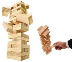 BUFFER® Cenga 48 Parça Ahşap Kule Denge Strateji Zeka Beceri Oyunu