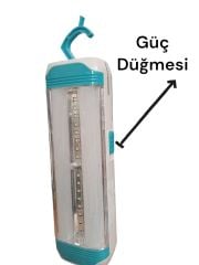 Şarjlı Led Işıldak Güneş Enerjili ve Pille Çalışabilir 7x23 cm