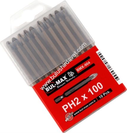 Bulmax Ph2*100mm S2 Bıts Ucu Bmx-904 (50 Adet Gönderilir)