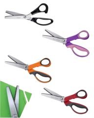 Taksun Sürfile Zikzak Terzi Makası 9,25'' (23.3cm) , Paslanmaz Çelik, Plastik Sap