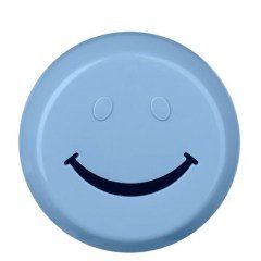 BUFFER® Plastik Mavi Gülen Yüzlü Kedili Zor Açılan Kız Erkek Çoçuk Kumbarası- TP-284