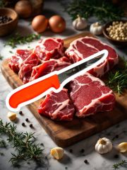 Heritagen Düz Sıyırma Bıçağı 15 cm Kemiksiz Bıçak ( Paslanmaz Çelik)