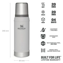 Stanley Klasik Vakumlu Paslanmaz Çelik Termos 0.75 LT 0,75 LT - Koyu Beyaz