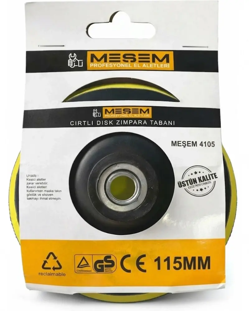 Meşem 4105 Cırtlı Disk Zımpara Tabanı 115 mm Profesyonel