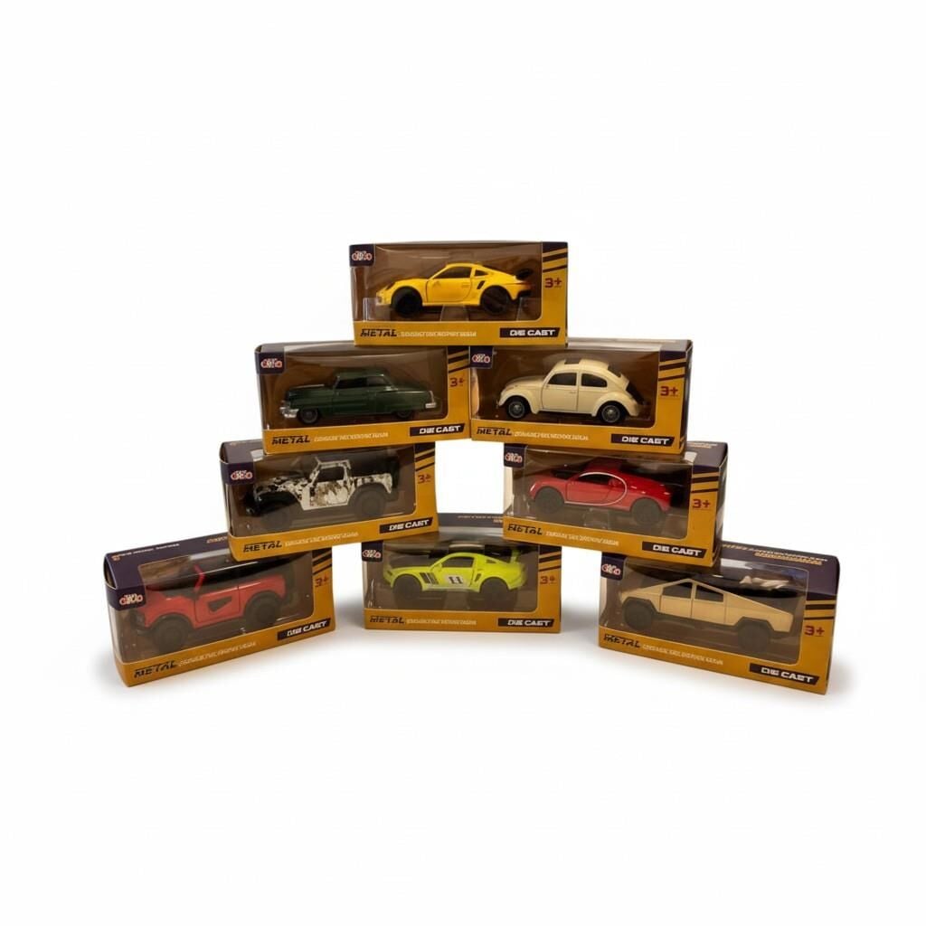 3600A TEKLİ KUTU METAL ÇEKBIRAK ARABALAR 12CM -ZRV