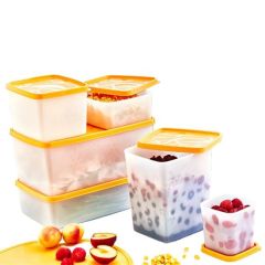 BUFFER® 6 Parça Kapaklı Makinede Yıkanabilen Yiyeceklerin Tazeliğini Koruyan Saklama Kapları