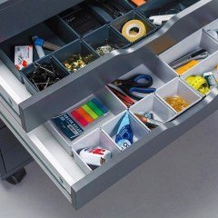 BUFFER® 8 Parça Plastik Derin Çekmece İçi Modüler Düzenleyici  Organizer Tepsi Set