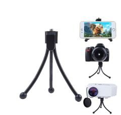 Telefon ve Kamera İçin Esnek Metal Mini Tripod (11 cm)