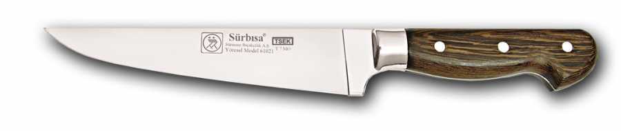 Sürbisa 61021-YM Eskitme Yöresel Mutfak Bıçağı Ahşap Sap 17 cm